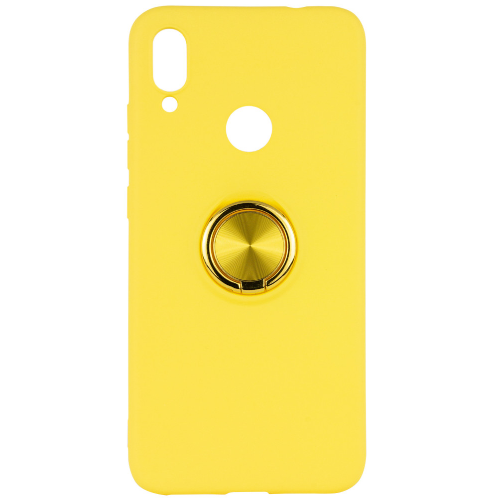 

TPU чехол Summer ColorRing под магнитный держатель для Xiaomi Redmi 7 Желтый (103618)
