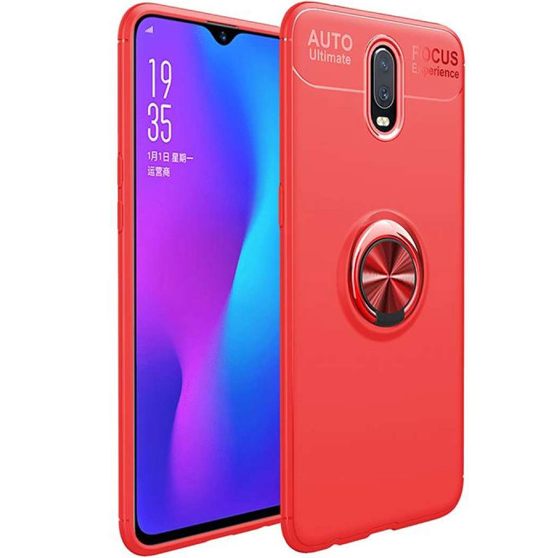 

TPU чехол Deen ColorRing под магнитный держатель (opp) для OnePlus 7 Красный / Красный (146381)