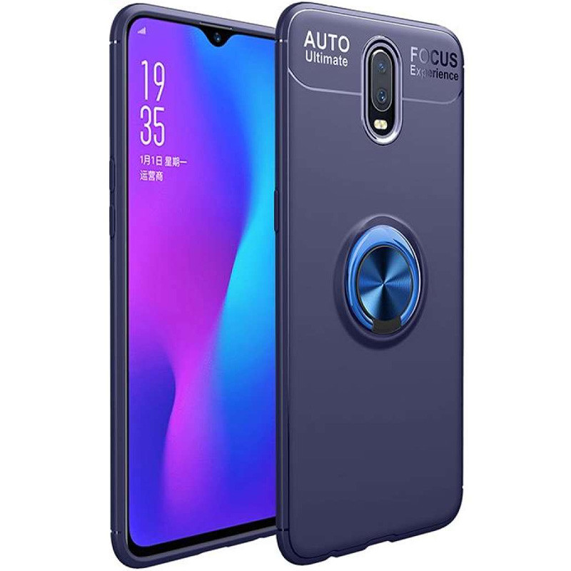 

TPU чехол Deen ColorRing под магнитный держатель (opp) для OnePlus 7 Синий / Синий (146382)