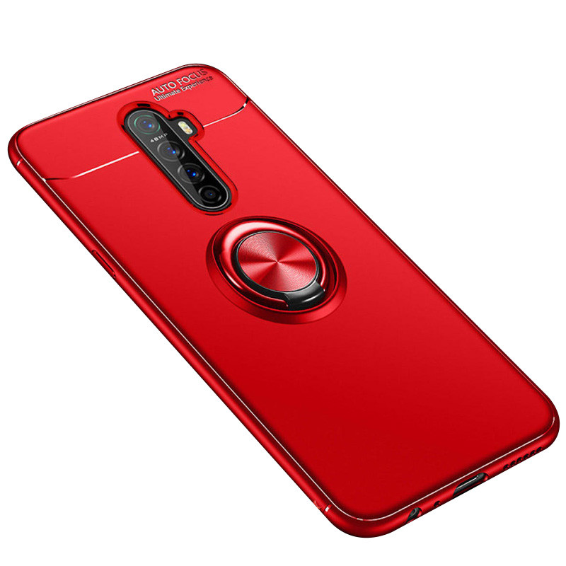 

TPU чехол Deen ColorRing под магнитный держатель (opp) для Realme X2 Pro / Oppo Reno Ace Красный / Красный (141515)