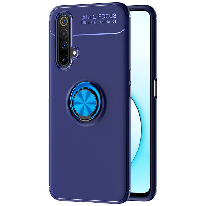 

TPU чехол Deen ColorRing под магнитный держатель (opp) для Realme X3 SuperZoom / X3 / X50 Синий / Синий (141496)