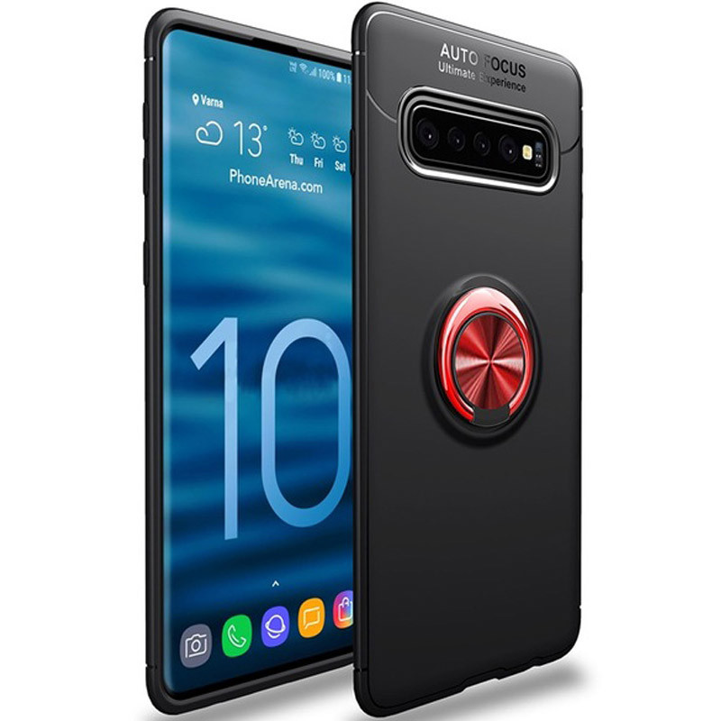 

TPU чехол Deen ColorRing под магнитный держатель (opp) для Samsung Galaxy M21 Черный / Красный (135750)
