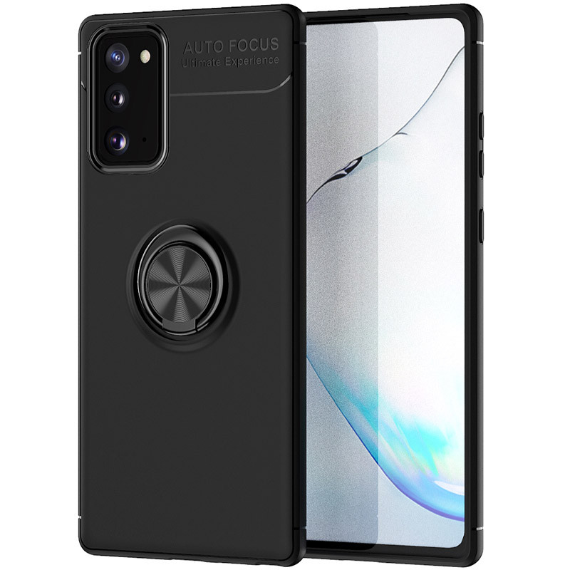 

TPU чехол Deen ColorRing под магнитный держатель (opp) для Samsung Galaxy Note 20 Черный / Черный (143804)