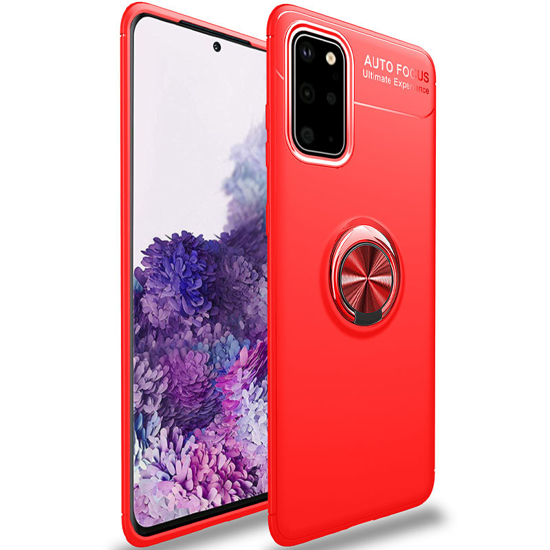 

TPU чехол Deen ColorRing под магнитный держатель (opp) для Samsung Galaxy S20 Красный / Красный (146396)