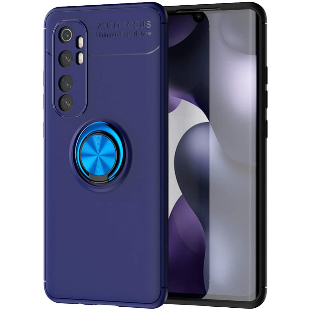 

TPU чехол Deen ColorRing под магнитный держатель (opp) для Xiaomi Mi Note 10 Lite Синий / Синий (133369)