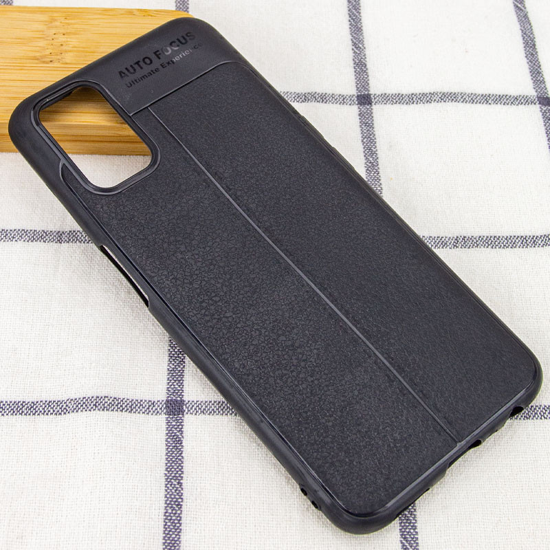

TPU чехол фактурный (с имитацией кожи) для Oppo A72 Черный (141143)