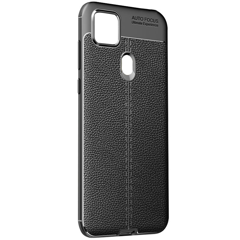 

TPU чехол фактурный (с имитацией кожи) для Xiaomi Redmi 9C Черный (140645)