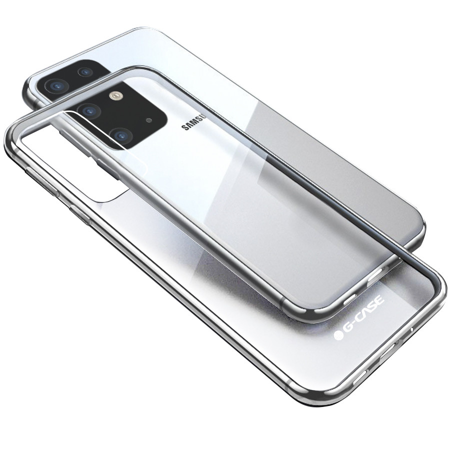 

TPU чехол G-Case Shiny Series для Samsung Galaxy S20 Ultra Серебряный (124277)