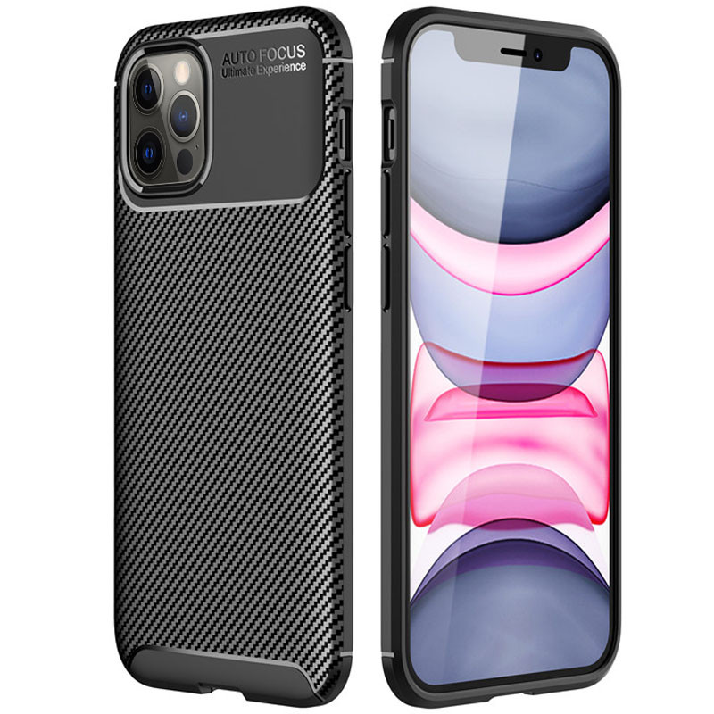 

TPU чехол iPaky Kaisy Series для Apple iPhone 12 Pro Max (6.7") Черный (145010)