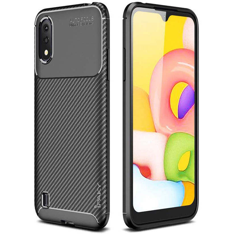 

TPU чехол iPaky Kaisy Series для Samsung Galaxy A01 Черный (126447)