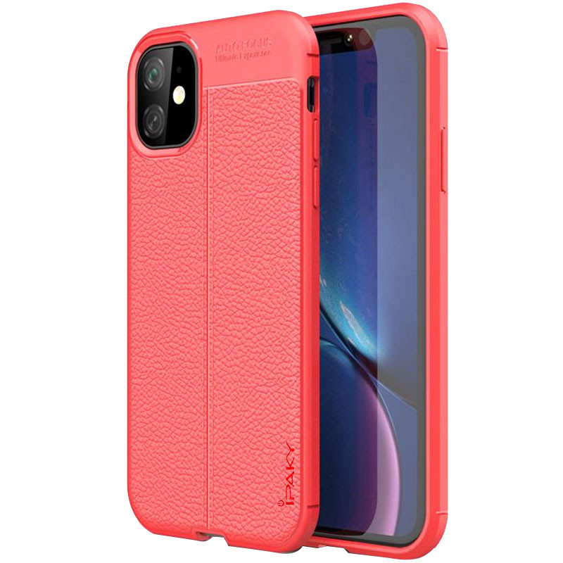 

TPU чехол iPaky Litchi Series для Apple iPhone 12 mini (5.4") Красный (145020)