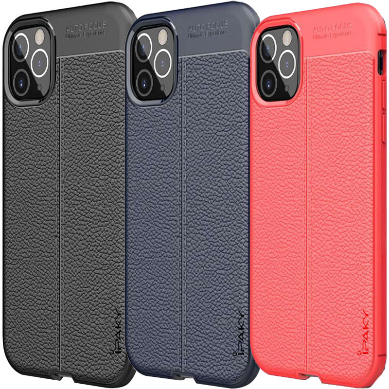 

TPU чехол iPaky Litchi Series для Apple iPhone 12 Pro / 12 (6.1") (145023)