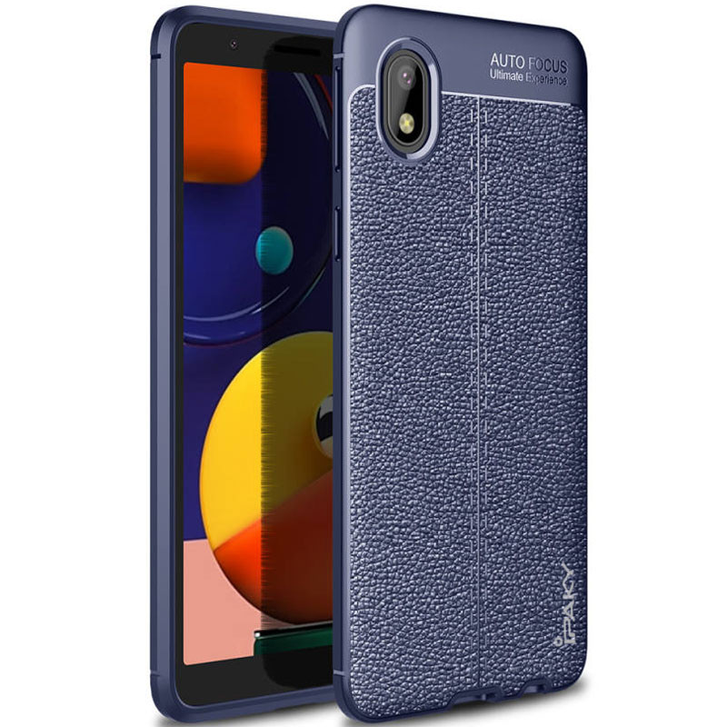 

TPU чехол iPaky Litchi Series для Samsung Galaxy M01 Core / A01 Core Синий (145045)