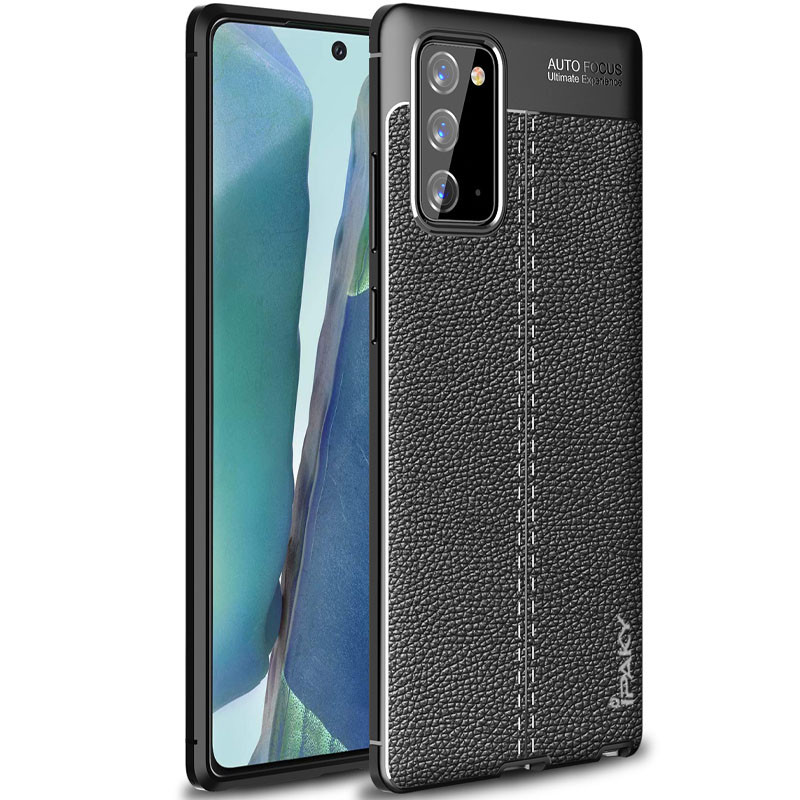 

TPU чехол iPaky Litchi Series для Samsung Galaxy Note 20 Черный (145038)