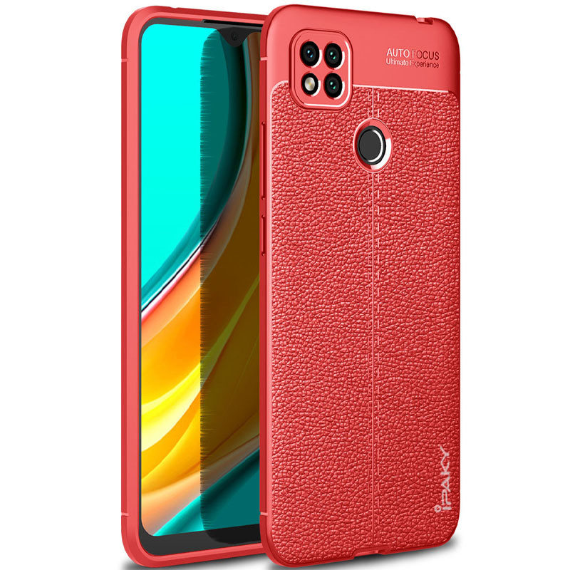 

TPU чехол iPaky Litchi Series для Xiaomi Redmi 9C Красный (145058)