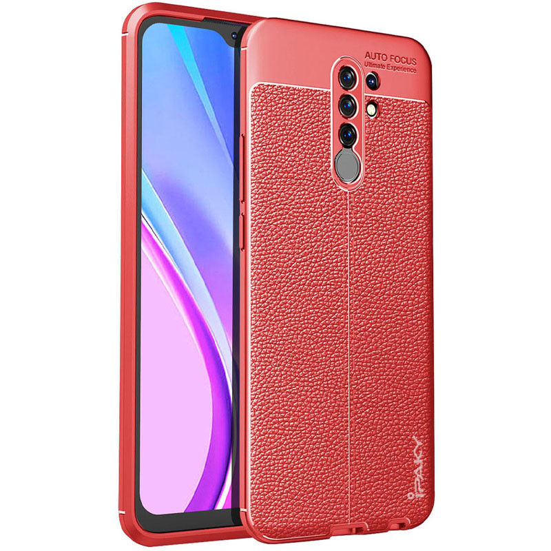 

TPU чехол iPaky Litchi Series для Xiaomi Redmi 9 Красный (145048)