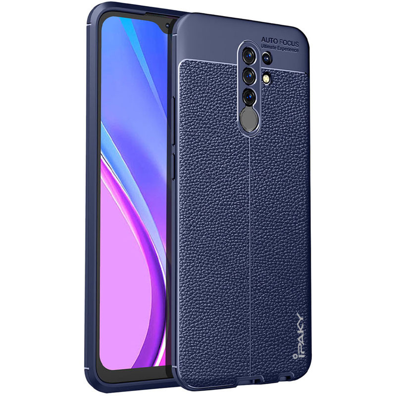 

TPU чехол iPaky Litchi Series для Xiaomi Redmi 9 Синий (145050)