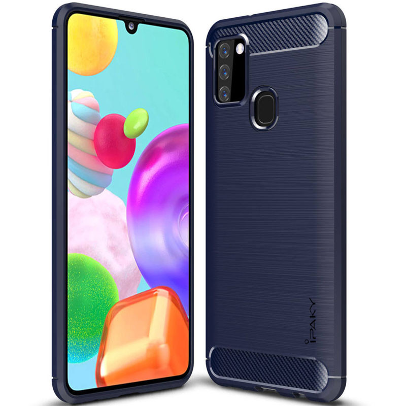 

TPU чехол iPaky Slim Series для Samsung Galaxy A21s Синий (138195)