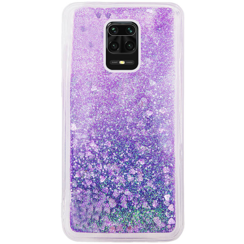 

TPU чехол Liquid hearts для Xiaomi Redmi Note 9s Фиолетовый (133764)