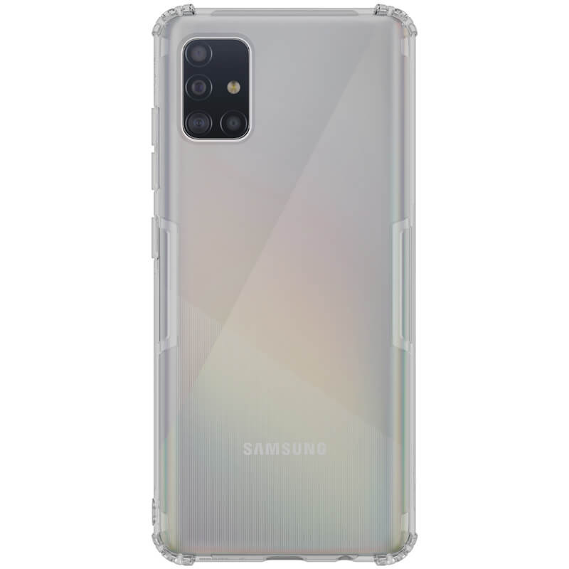 

TPU чехол Nillkin Nature Series для Samsung Galaxy A51 Серый (прозрачный) (122510)