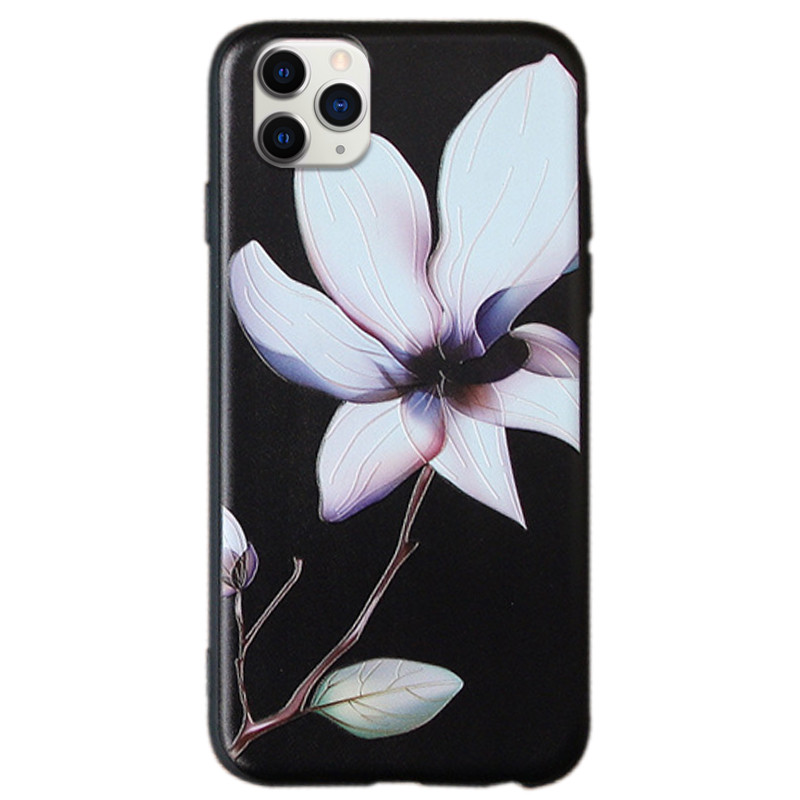 

TPU чехол Магнолия для Apple iPhone 11 Pro Max (6.5") Черный (125248)