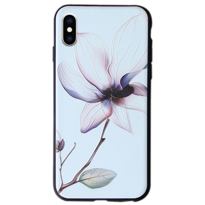 

TPU чехол Магнолия для Apple iPhone XS Max (6.5") Белый (125277)
