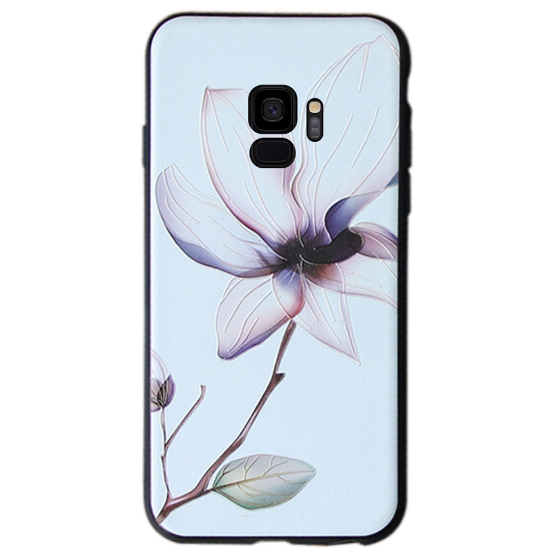 

TPU чехол Магнолия для Samsung Galaxy S9 Белый (125295)