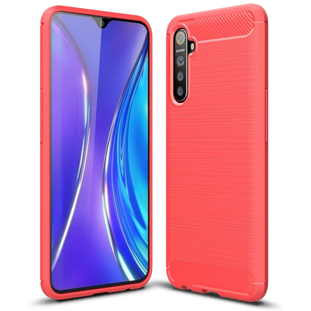 

TPU чехол Slim Series для Realme 6 Красный (127366)