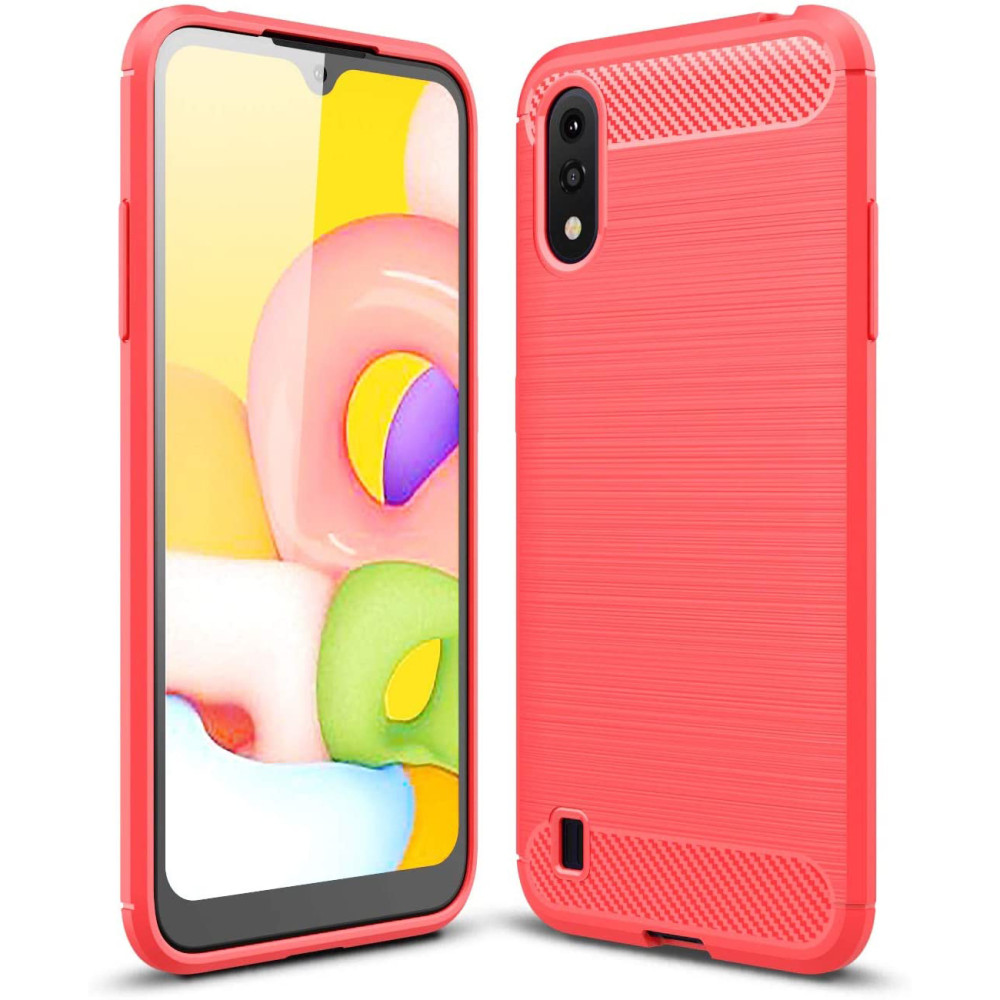 

TPU чехол Slim Series для Samsung Galaxy A01 Красный (127393)