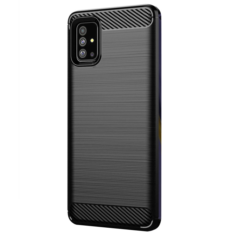 

TPU чехол Slim Series для Samsung Galaxy A71 Черный (123551)