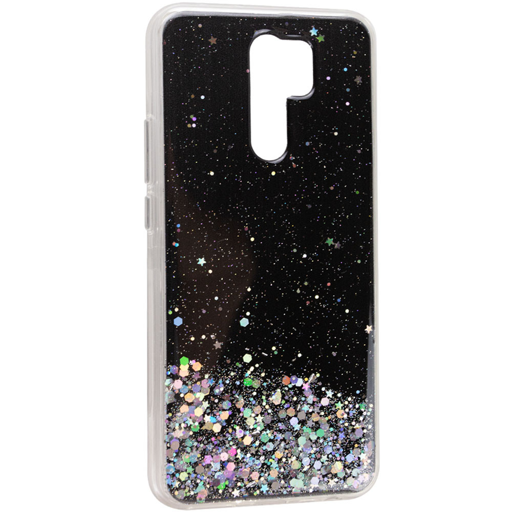 

TPU чехол Star Glitter для Xiaomi Redmi 9 Черный (143195)