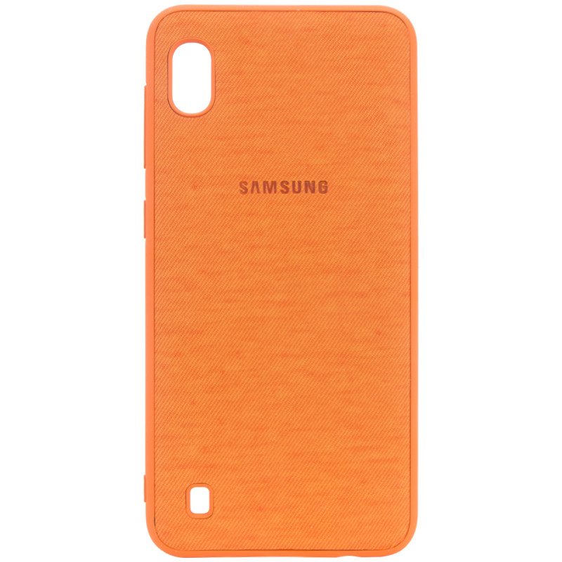 

TPU чехол Textile Logo для Samsung Galaxy A10 (A105F) Оранжевый (126104)