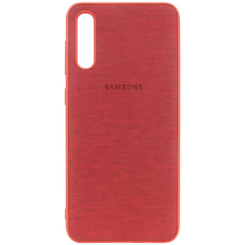 

TPU чехол Textile Logo для Samsung Galaxy A70 (A705F) Красный (126170)