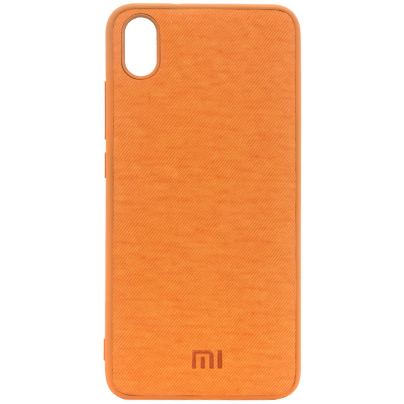 

TPU чехол Textile Logo для Xiaomi Redmi 7A Оранжевый (126146)