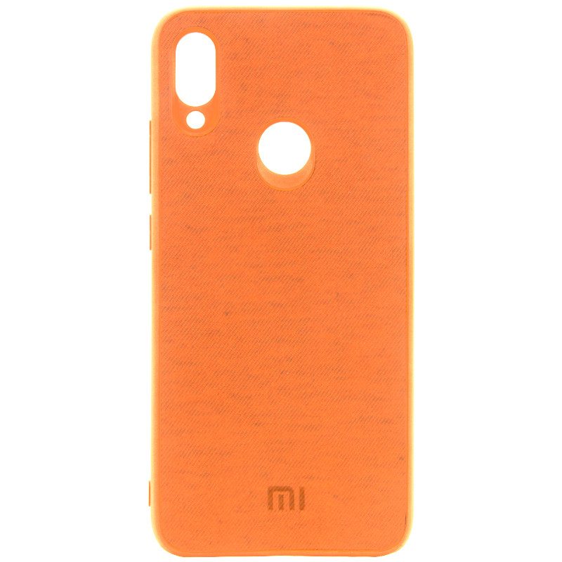 

TPU чехол Textile Logo для Xiaomi Redmi 7 Оранжевый (126076)