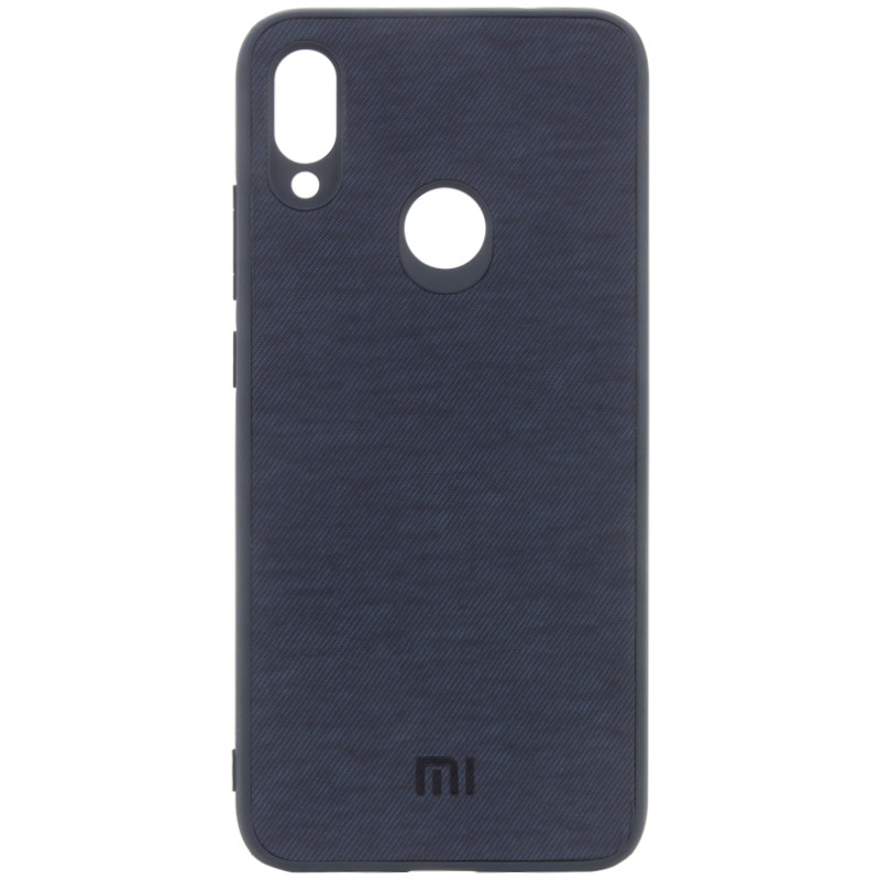 

TPU чехол Textile Logo для Xiaomi Redmi Note 7 Pro Синий (126154)