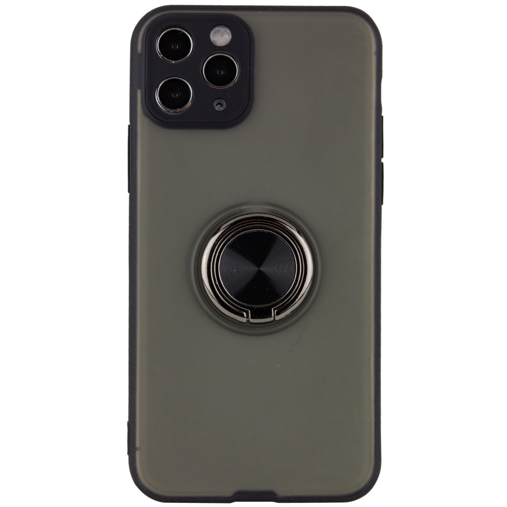

TPU-PC чехол Deen Shadow Ring series для Apple iPhone 11 Pro Max (6.5") Черный (118751)