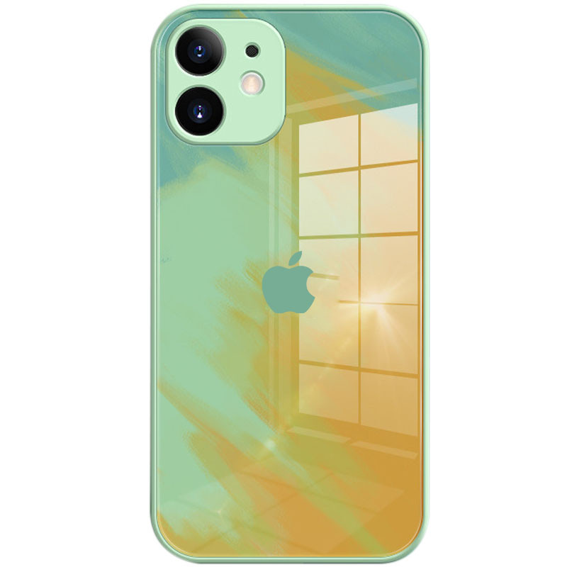 

TPU+Glass чехол Aquarelle Full Camera для Apple iPhone 11 (6.1") Мятный (166445)