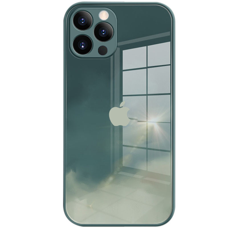 

TPU+Glass чехол Aquarelle Full Camera для Apple iPhone 12 Pro (6.1") Зеленый (166457)