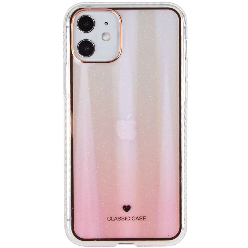 

TPU+Glass чехол Aurora Classic для Apple iPhone 11 (6.1") Розовый (166473)