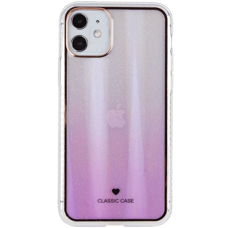 

TPU+Glass чехол Aurora Classic для Apple iPhone 11 (6.1") Сиреневый (166475)
