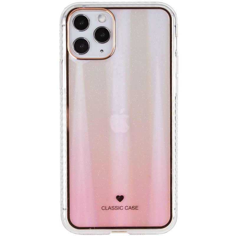 

TPU+Glass чохол Aurora Classic для для Apple iPhone 12 Pro (Рожевий)