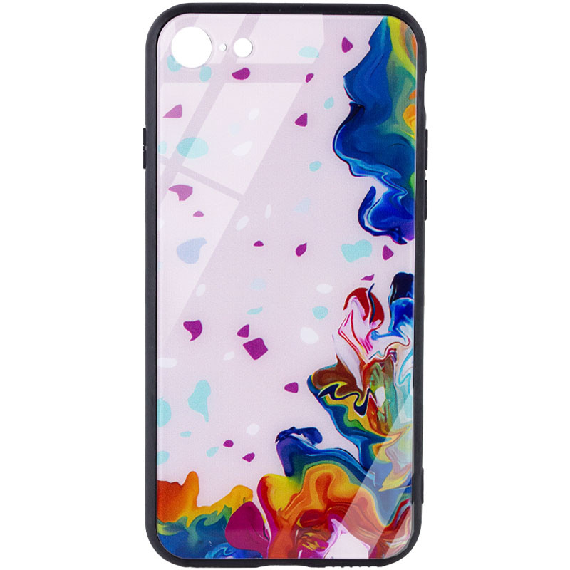 

TPU+Glass чохол Diversity для Apple iPhone 7 (4.7'') (Stains multicolored)