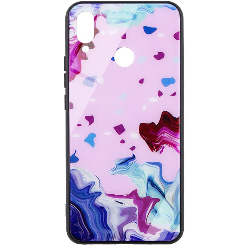 

TPU+Glass чохол Diversity для Huawei P Smart+ (Stains red)