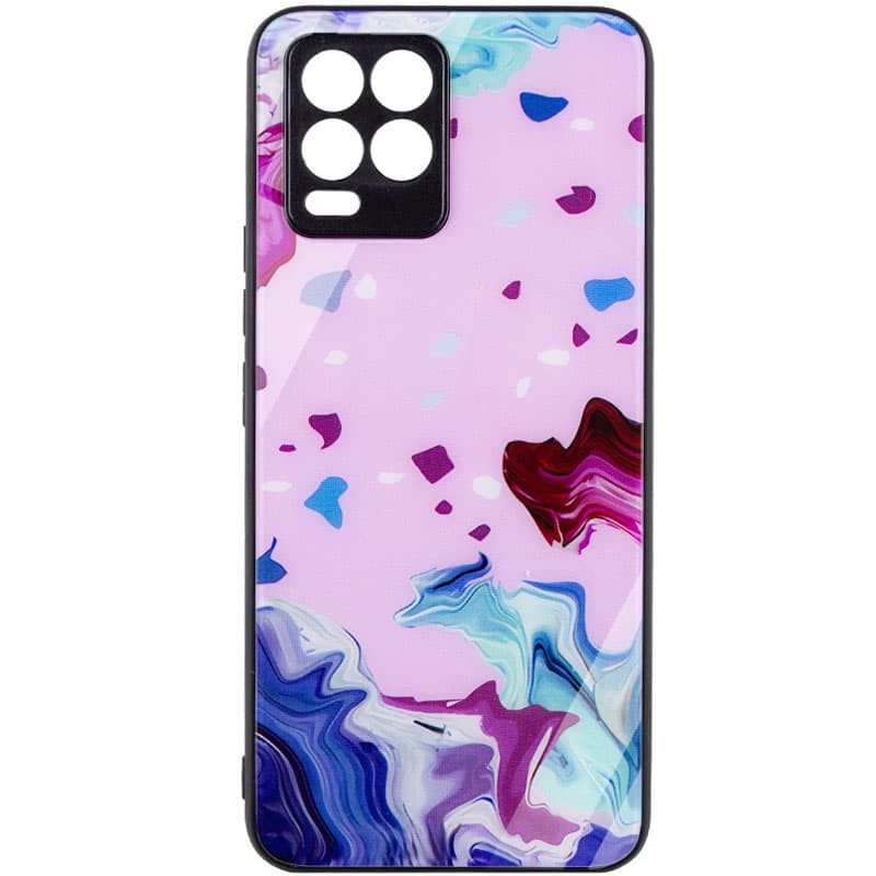 

TPU+Glass чохол Diversity для Realme 8 (Stains red)