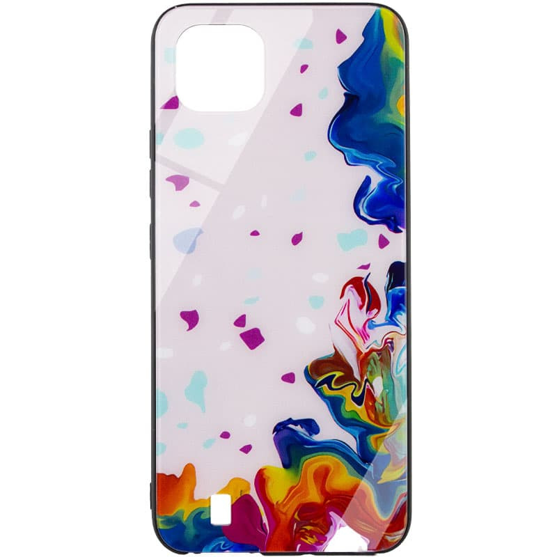 

TPU+Glass чохол Diversity для Realme C11 (2021) (Stains multicolored)