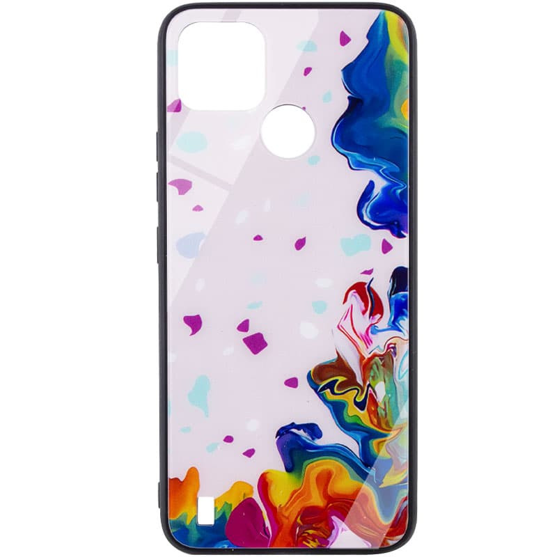 

TPU+Glass чохол Diversity для Realme C21Y (Stains multicolored)