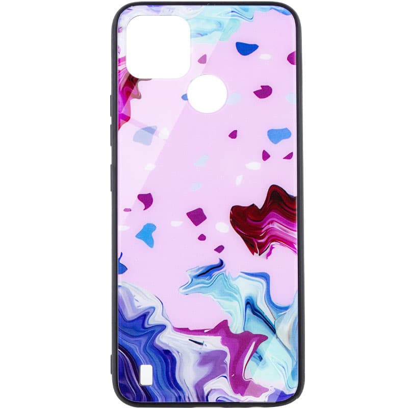 

TPU+Glass чохол Diversity для Realme C21Y (Stains red)