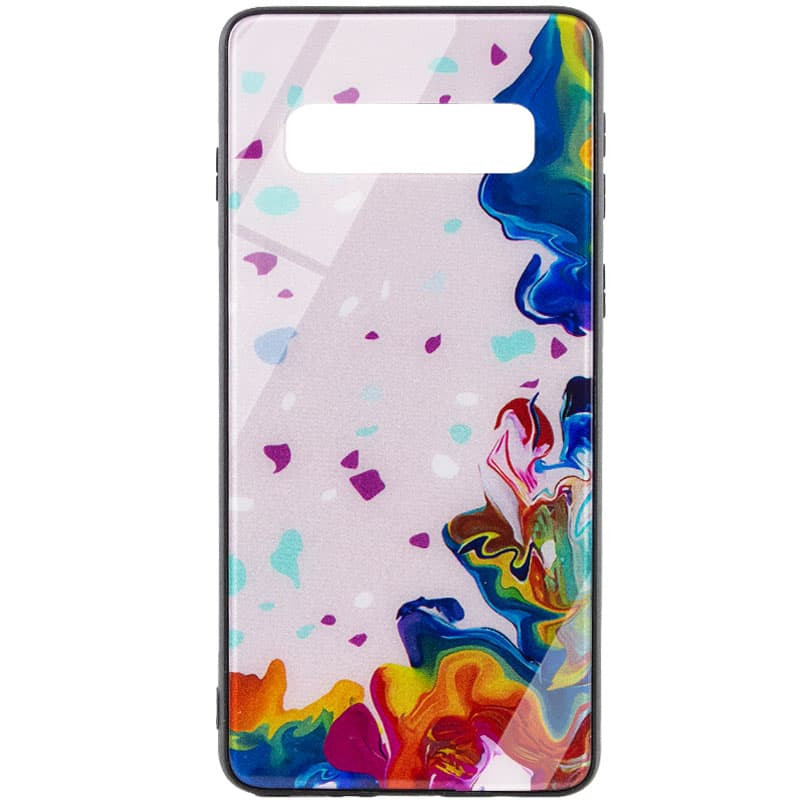

TPU+Glass чехол Diversity для Samsung Galaxy S10+ Stains multicolored (204435)