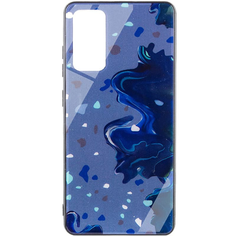 

TPU+Glass чехол Diversity для Samsung Galaxy S20 FE Stains blue (204336)